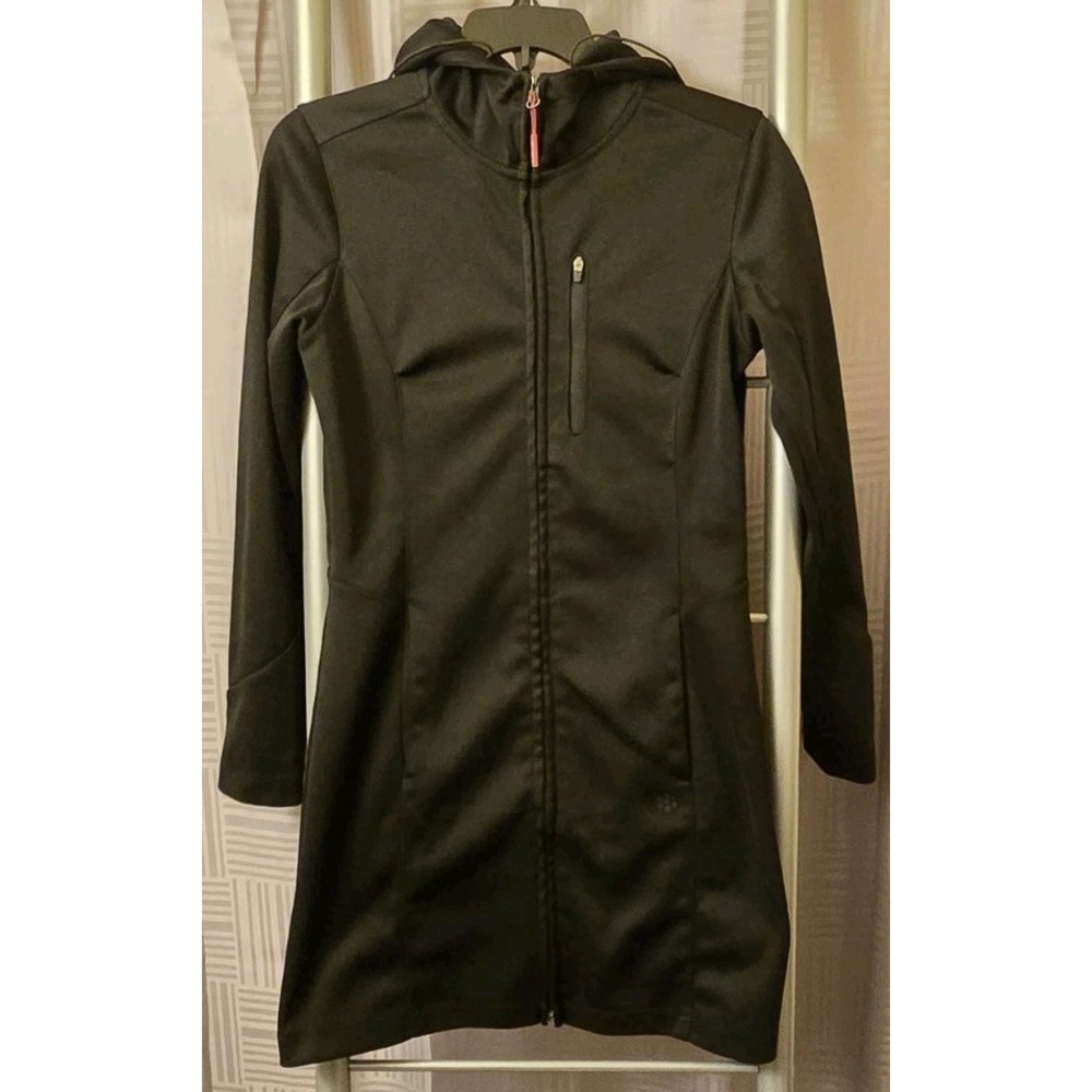 Mondetta Women's Black Hooded Long‎ Sleeve Full Zip Jacket SMALL